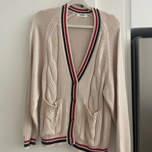 Rumored Scholar Cream Cardigan